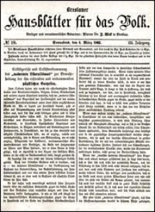 Breslauer Hausblätter für das Volk. Jg. 3, Nr. 18 (1865)