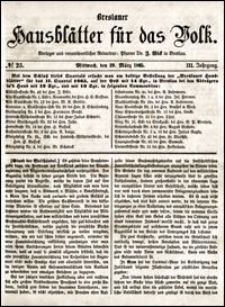 Breslauer Hausblätter für das Volk. Jg. 3, Nr. 25 (1865)