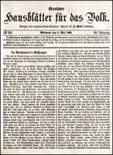 Breslauer Hausblätter für das Volk. Jg. 3, Nr. 35 (1865)