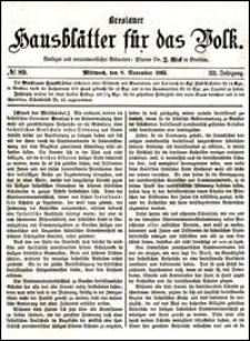 Breslauer Hausblätter für das Volk. Jg. 3, Nr. 89 (1865)