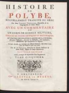 Histoire De Polybe, Nouvellement Traduite Du Grec […]. T. 5