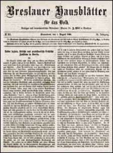 Breslauer Hausblätter für das Volk. Jg. 6, Nr. 65 (1868) + Beilage