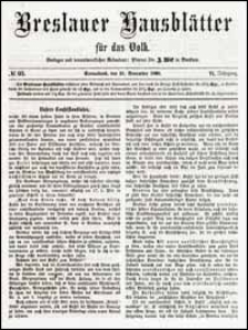 Breslauer Hausblätter für das Volk. Jg. 6, Nr. 93 (1868) + Beilage