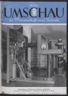 Die Umschau : Wochenschschrift über die Fortschritte in Wissenschaft und Technik. 45. Jahrgang, 1941, Heft 6