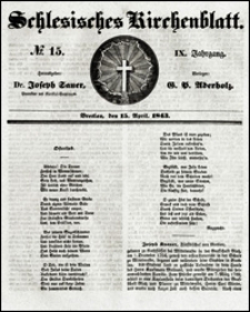 Schlesisches Kirchenblatt. Jg. 9, Nr. 15 (1843)