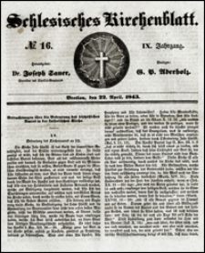 Schlesisches Kirchenblatt. Jg. 9, Nr. 16 (1843)