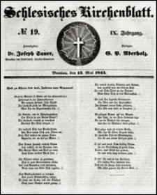 Schlesisches Kirchenblatt. Jg. 9, Nr. 19 (1843)
