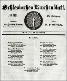 Schlesisches Kirchenblatt. Jg. 9, Nr. 23 (1843)