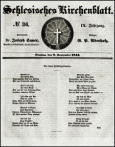 Schlesisches Kirchenblatt. Jg. 9, Nr. 36 (1843)