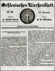 Schlesisches Kirchenblatt. Jg. 9, Nr. 41 (1843)