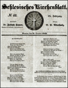 Schlesisches Kirchenblatt. Jg. 9, Nr. 42 (1843)