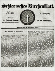 Schlesisches Kirchenblatt. Jg. 9, Nr. 50 (1843)