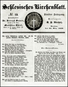 Schlesisches Kirchenblatt. Jg. 5, Nr. 12 (1839)