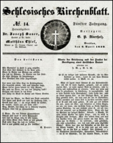 Schlesisches Kirchenblatt. Jg. 5, Nr. 14 (1839)