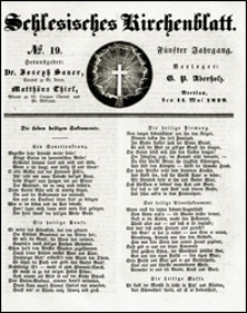 Schlesisches Kirchenblatt. Jg. 5, Nr. 19 (1839)
