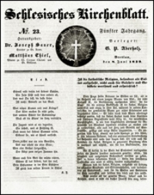 Schlesisches Kirchenblatt. Jg. 5, Nr. 23 (1839)