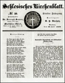 Schlesisches Kirchenblatt. Jg. 5, Nr. 29 (1839)
