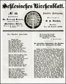 Schlesisches Kirchenblatt. Jg. 5, Nr. 32 (1839)