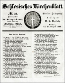 Schlesisches Kirchenblatt. Jg. 5, Nr. 33 (1839)
