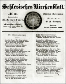Schlesisches Kirchenblatt. Jg. 5, Nr. 38 (1839)