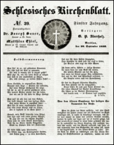 Schlesisches Kirchenblatt. Jg. 5, Nr. 39 (1839)