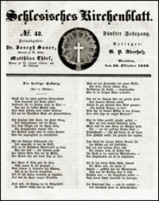 Schlesisches Kirchenblatt. Jg. 5, Nr. 43 (1839)
