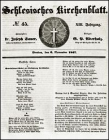 Schlesisches Kirchenblatt. Jg. 13, Nr. 45 (1847) + Beilage