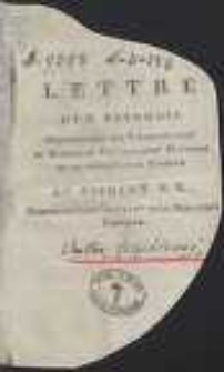 Lettre D’Un Polonois Representant Des Villes En 1791 […] Au Citoyen N.N. […]