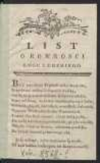 List O R&oacute;wności Losu Ludzkiego