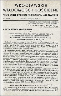 Wrocławskie Wiadomości Kościelne. R. 24, 1969, nr 6