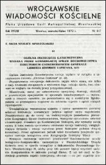 Wrocławskie Wiadomości Kościelne. R. 28, 1973, nr 6-7