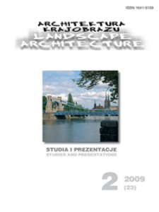 Architektura Krajobrazu : studia i prezentacje 2, 2009
