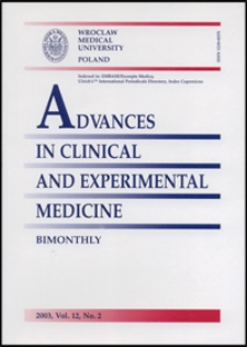 Advances in Clinical and Experimental Medicine, Vol. 12, 2003, nr 2