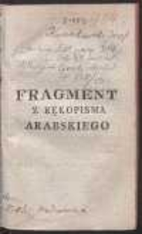 Fragment Z Rękopisma Arabskiego