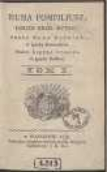 Numa Pompiliusz Drugi Kr&oacute;l Rzymu. T. 1