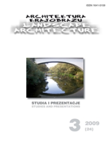 Architektura Krajobrazu : studia i prezentacje 3, 2009