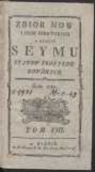 Zbior mow i pism niektorych w czasie seymu stanow skonfederowanych roku 1789. T. 8