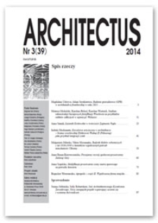 Architectus : Pismo Wydziału Architektury Politechniki Wrocławskiej, 2014, nr 3 (39)