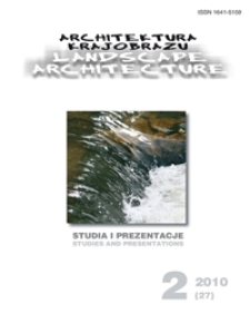 Architektura Krajobrazu : studia i prezentacje 2, 2010