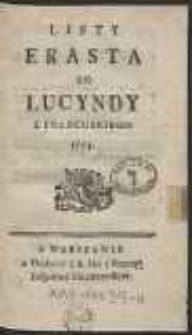 Listy Erasta do Lucyndy Z Francuskiego