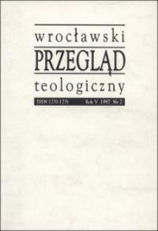 Wrocławski Przegląd Teologiczny, R.5 (1997), nr 2
