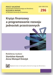 Specjalne strefy ekonomiczne w Polsce a kryzys finansowy i gospodarczy