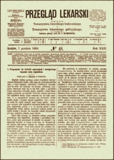 Przyczynek do techniki operacyjnej i następowego leczenia raka migdałków, Przegląd Lekarski, 1883, R. 22, nr 48, s. 597-598