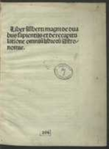 De duabus sapientiis