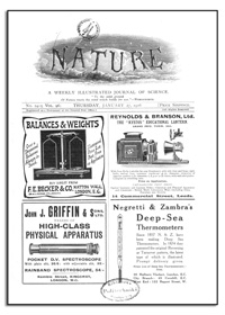 Nature : a Weekly Illustrated Journal of Science. Volume 96, 1916 January 27, [No. 2413]