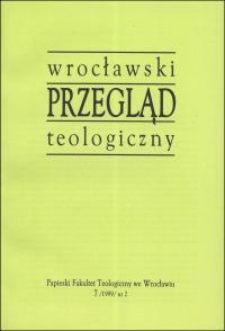 Wrocławski Przegląd Teologiczny, R.7 (1999), nr 2
