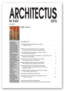 Architectus : Pismo Wydziału Architektury Politechniki Wrocławskiej, 2015, nr 3 (43)
