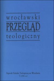 Wrocławski Przegląd Teologiczny, R.7 (1999), nr 1