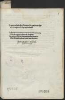 P. Parth. Oratio In Hieronymi Barbadici Primicerii Laudem, In Gymnasio Patavino Publice Recitata