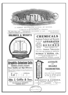 Nature : a Weekly Illustrated Journal of Science. Volume 102, 1918 December 26, [No. 2565]